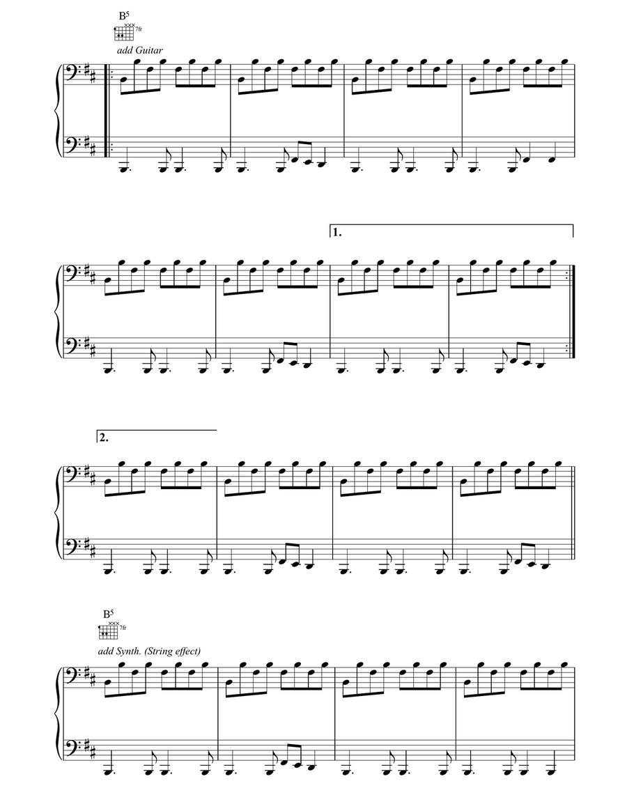 Back In The Day Piano, Vocal, Guitar scores gallery preview page 3