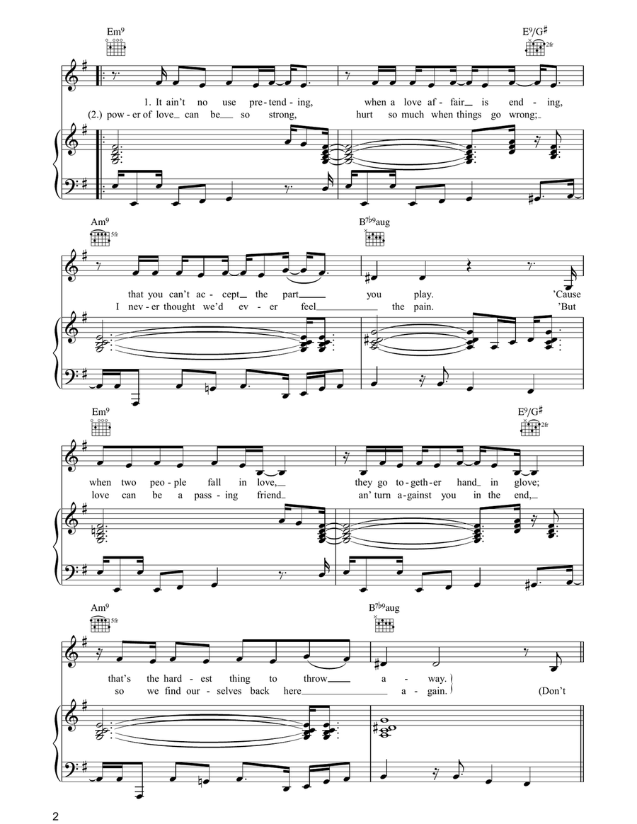 Don't Blame It On Love Acoustic Guitar scores gallery preview page 2