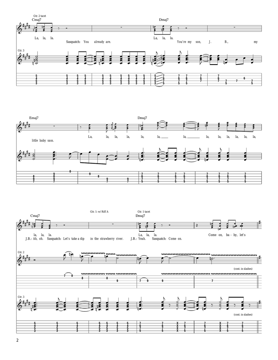 Papagenu (He's My Sassafrass) Part 1 Acoustic Guitar scores gallery preview page 2