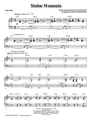 Stolen Moments - Rhythm Score