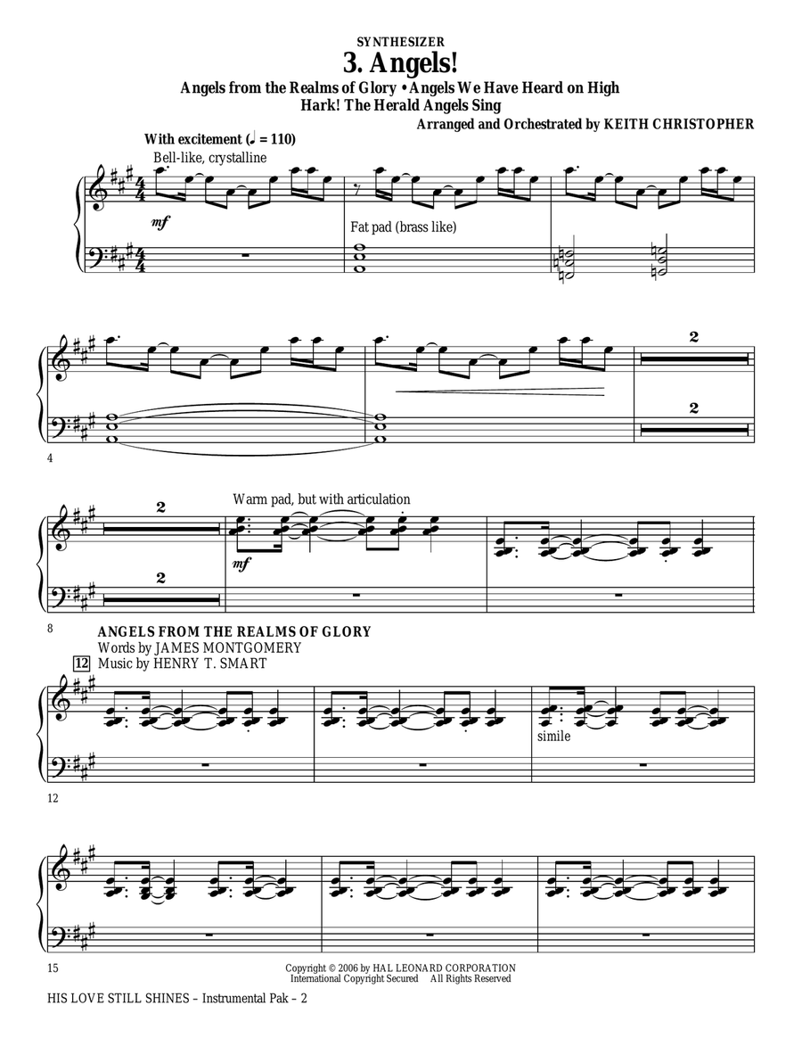 His Love Still Shines - Synthesizer Choir scores gallery preview page 2