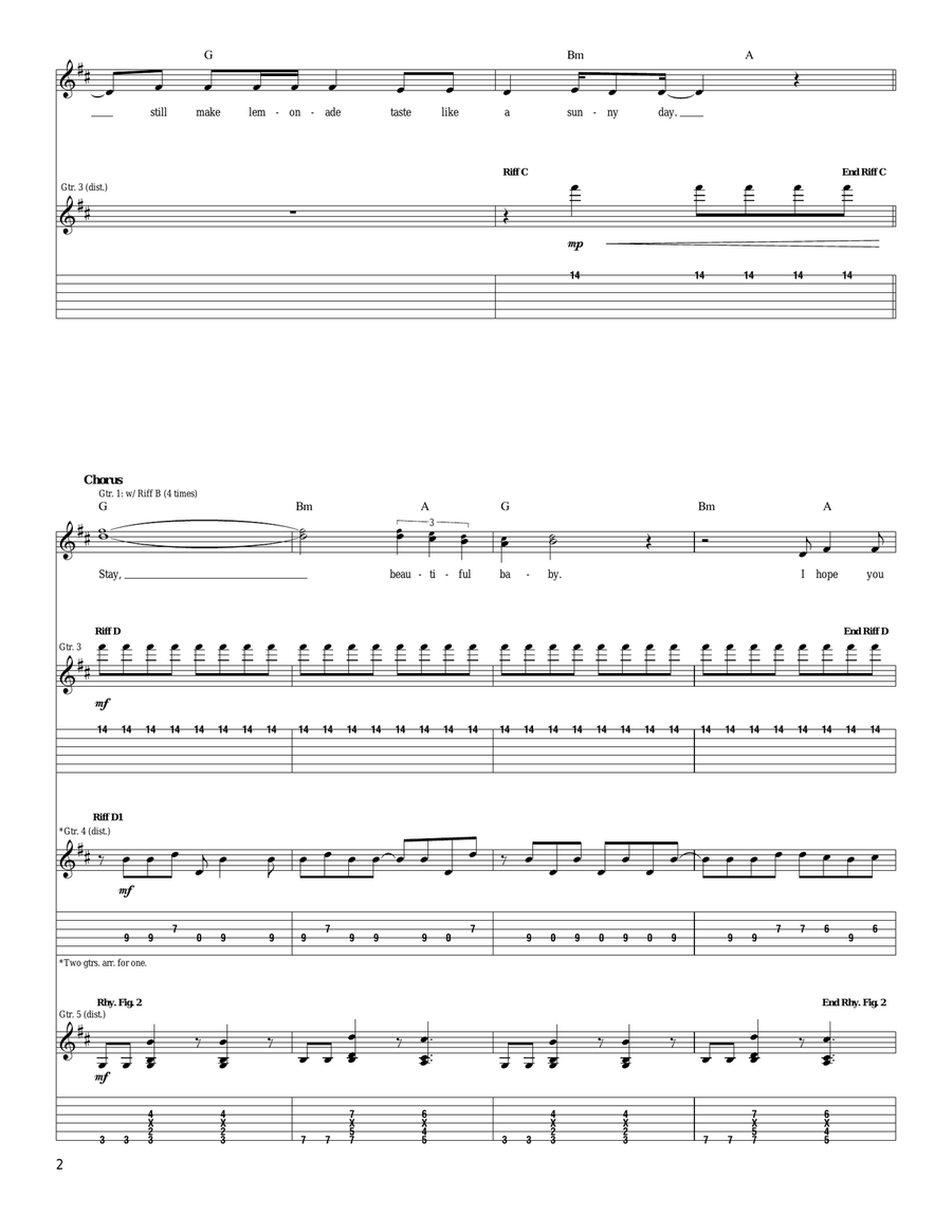 American Baby American Baby Acoustic Guitar scores gallery preview page 2