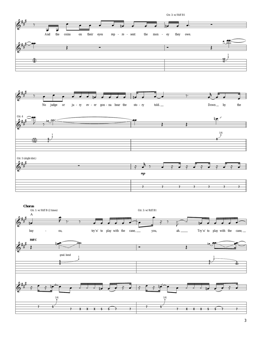 Louisiana Bayou Louisiana Bayou Acoustic Guitar scores gallery preview page 3