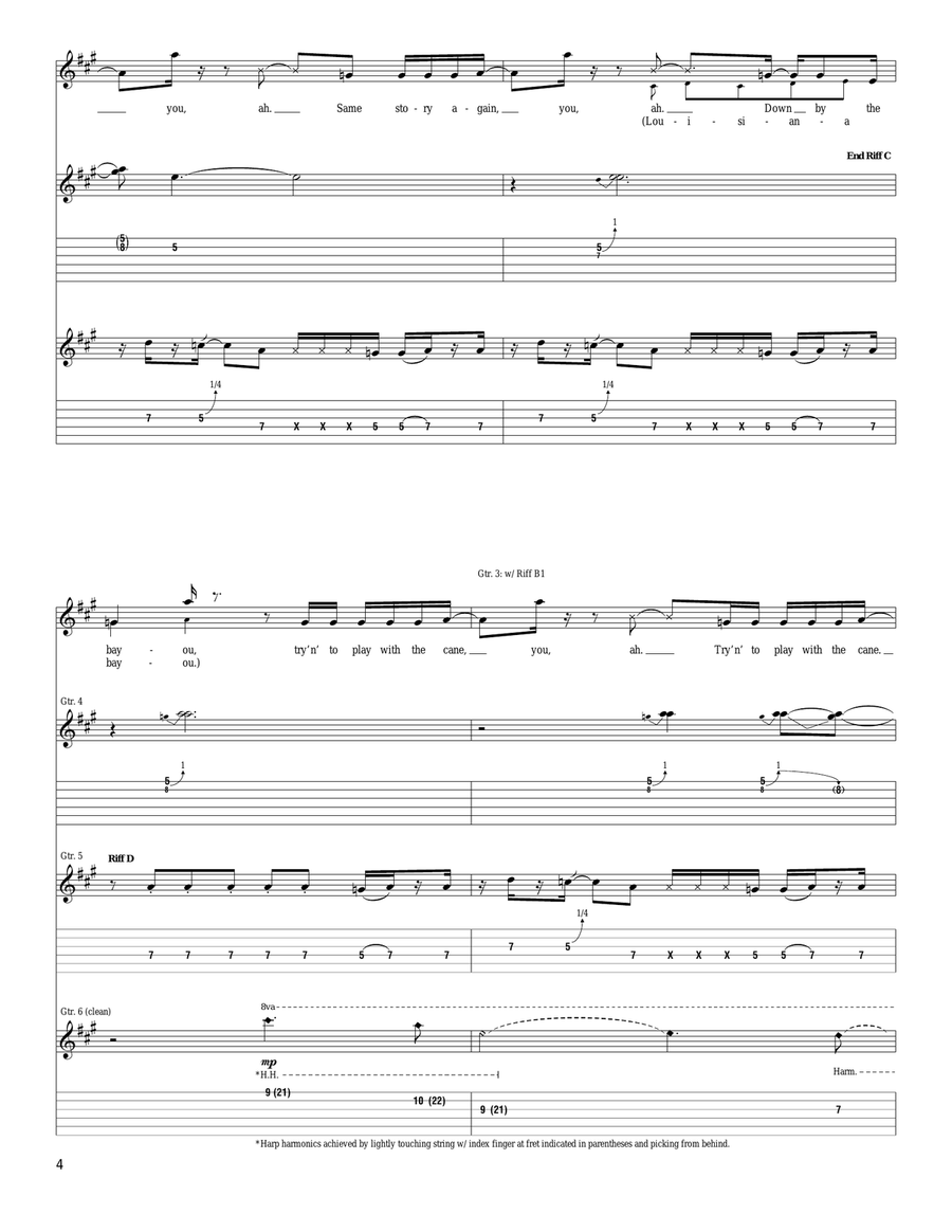 Louisiana Bayou Louisiana Bayou Acoustic Guitar scores gallery preview page 4
