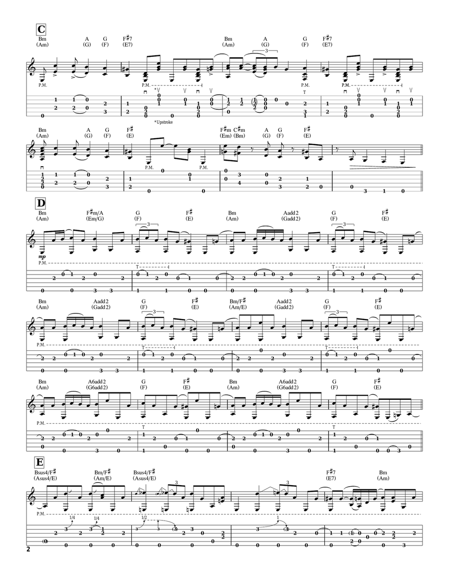 Anji Anji Acoustic Guitar scores gallery preview page 2