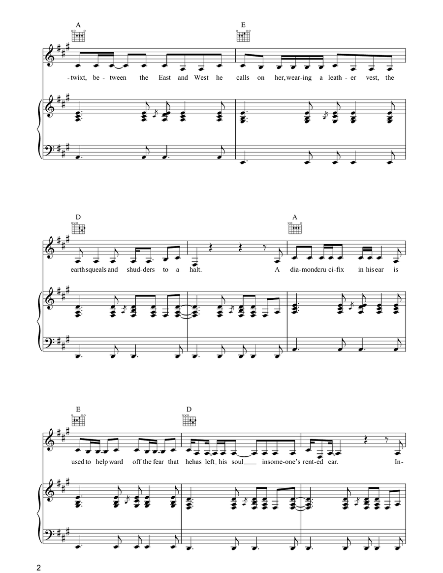 Romeo Had Juliette Romeo Had Juliette Piano, Vocal, Guitar scores gallery preview page 2