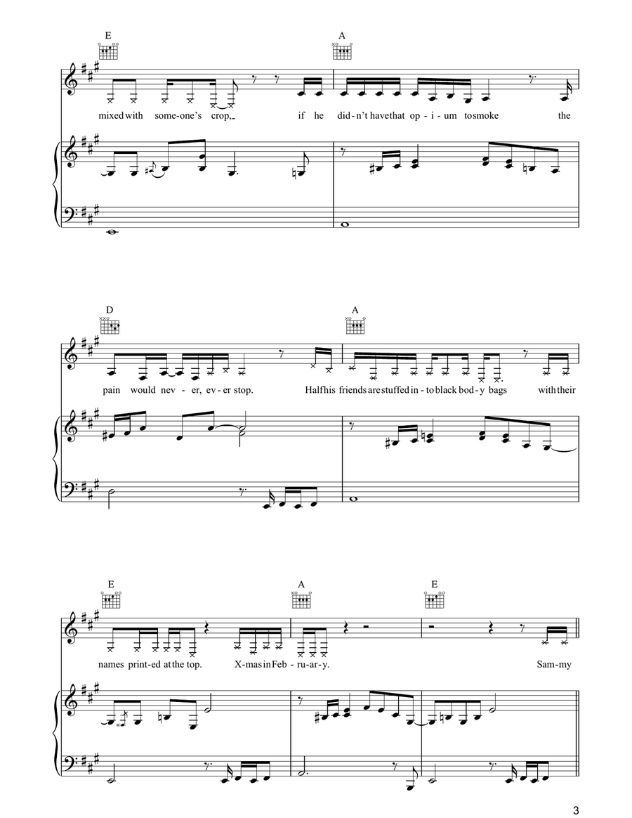 Xmas In February Xmas In February Guitar scores gallery preview page 3