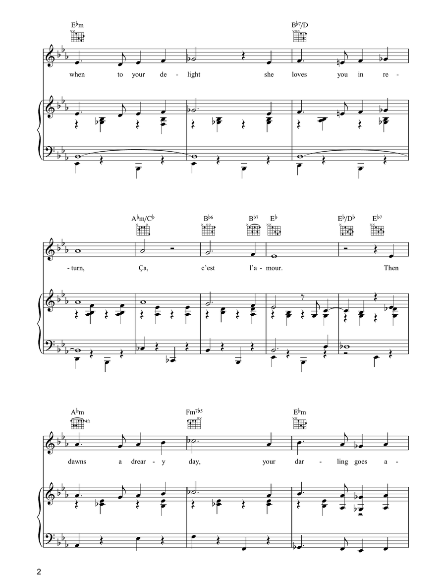 Ca, C'est L'amour Ca, C'est L'amour Guitar scores gallery preview page 2