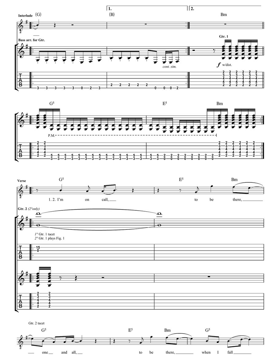 On Call On Call Acoustic Guitar scores gallery preview page 2