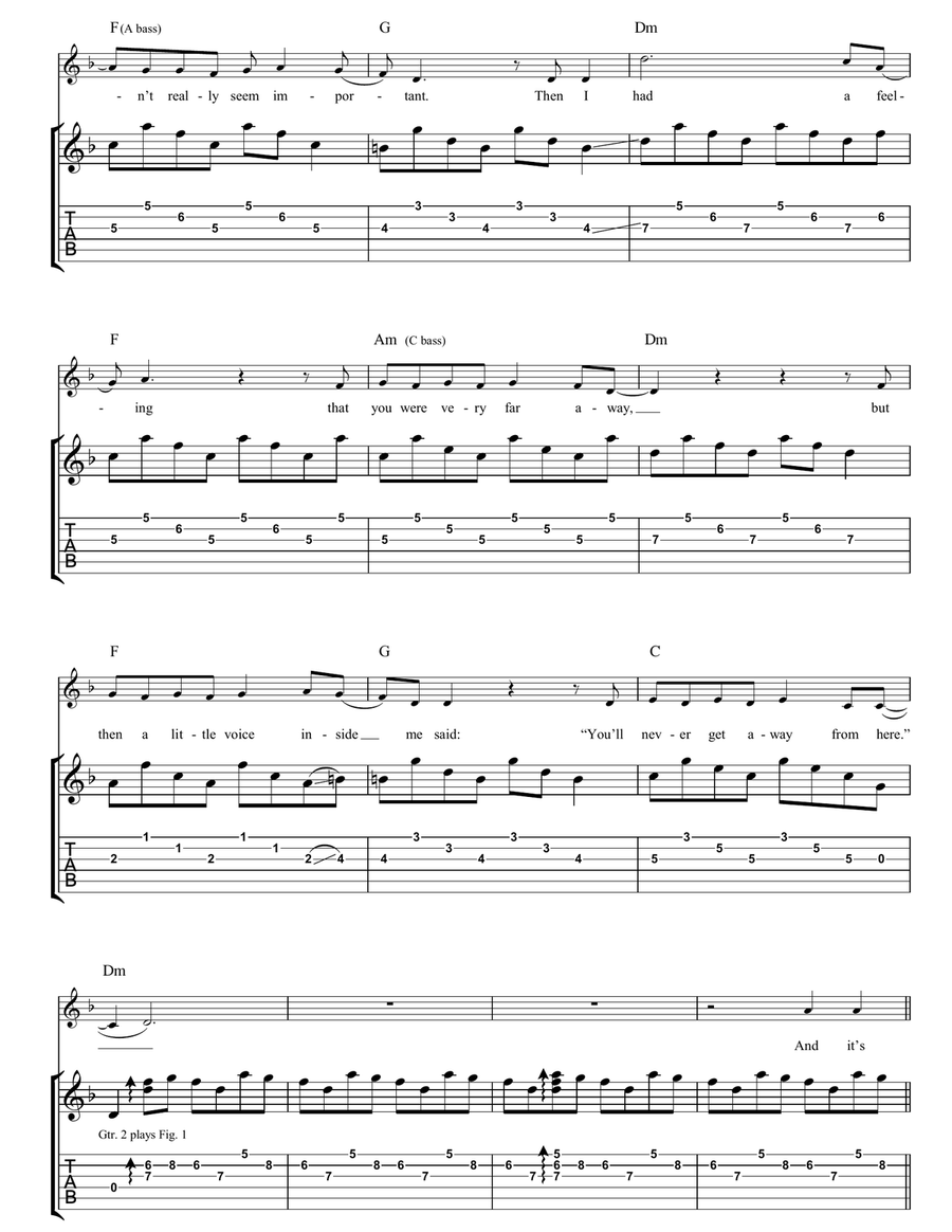 3 Times And You Lose 3 Times And You Lose Acoustic Guitar scores gallery preview page 4