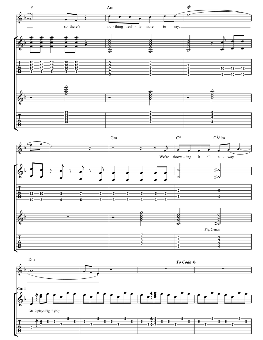 3 Times And You Lose 3 Times And You Lose Acoustic Guitar scores gallery preview page 6