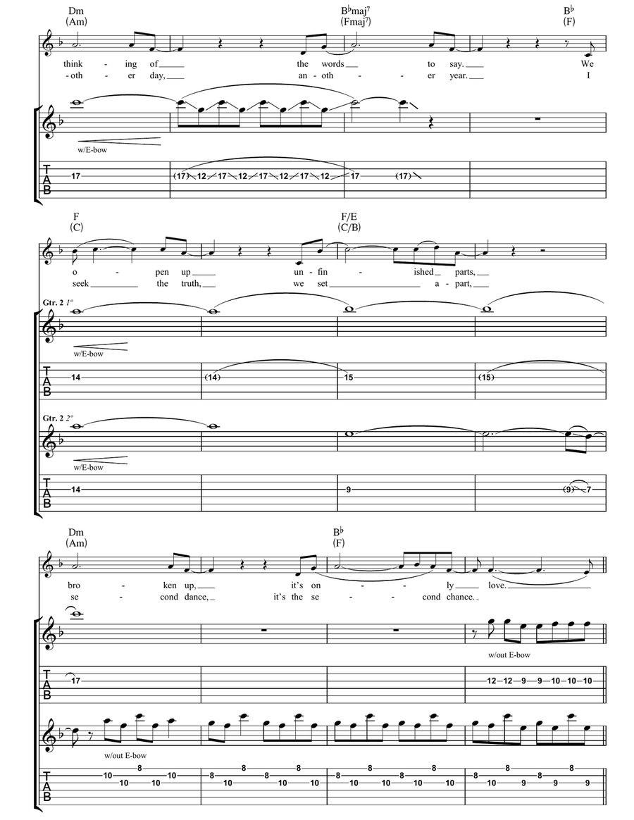 Closer Closer Acoustic Guitar scores gallery preview page 2