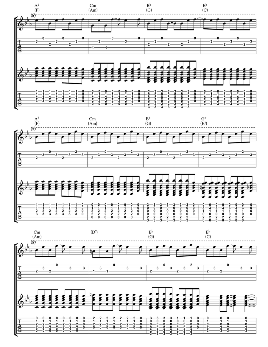 My Eyes My Eyes Acoustic Guitar scores gallery preview page 2