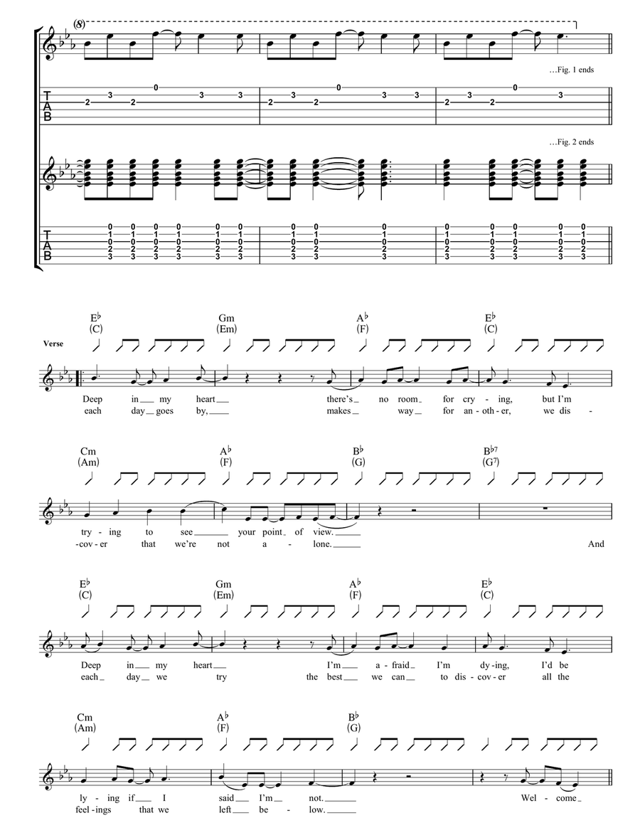 My Eyes My Eyes Acoustic Guitar scores gallery preview page 3