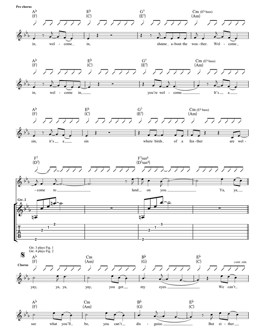 My Eyes My Eyes Acoustic Guitar scores gallery preview page 4