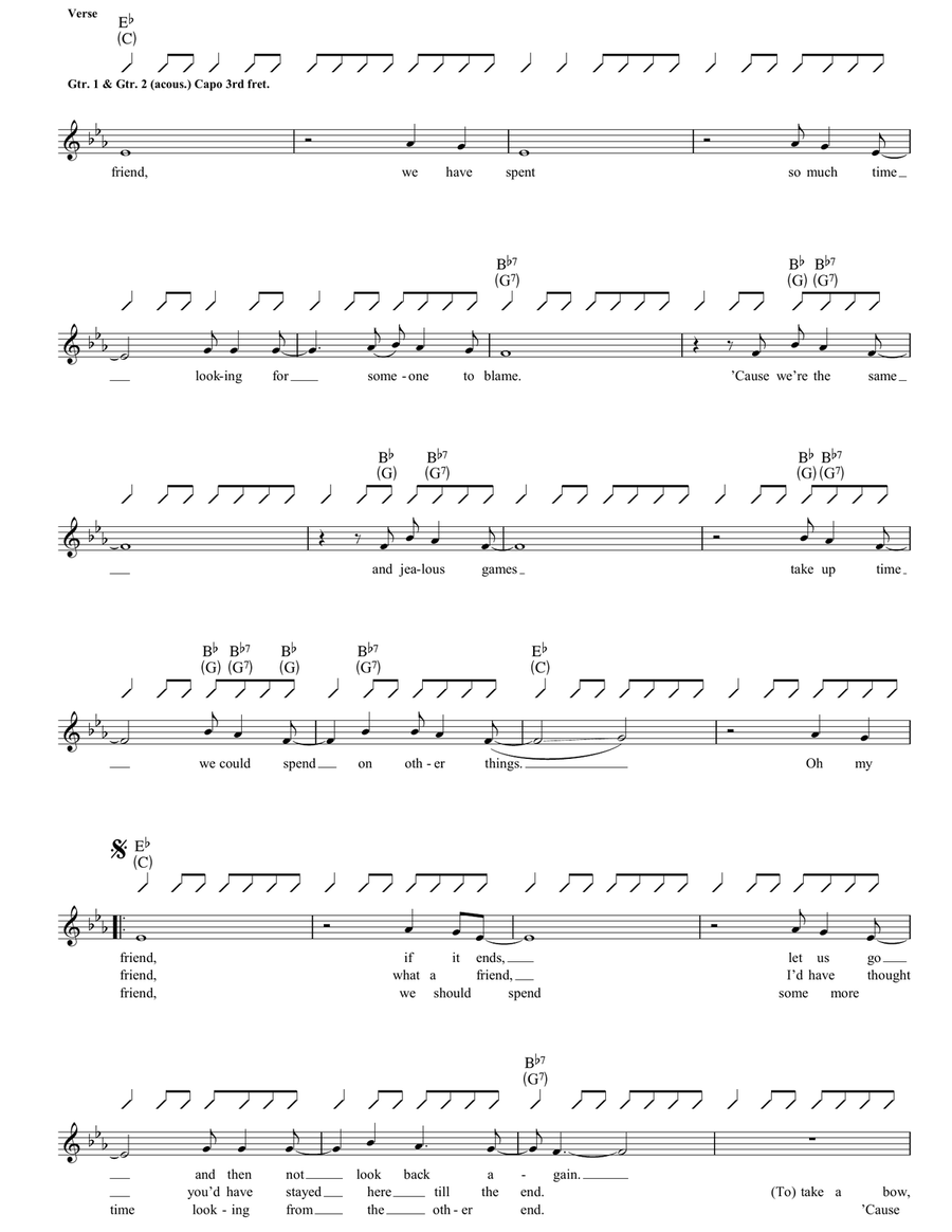 Out In Space Out In Space Acoustic Guitar scores gallery preview page 2