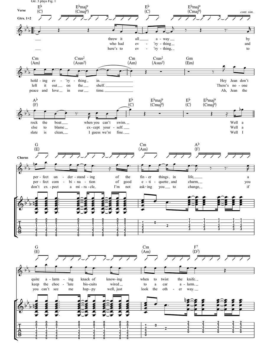 Selfish Jean Selfish Jean Acoustic Guitar scores gallery preview page 3