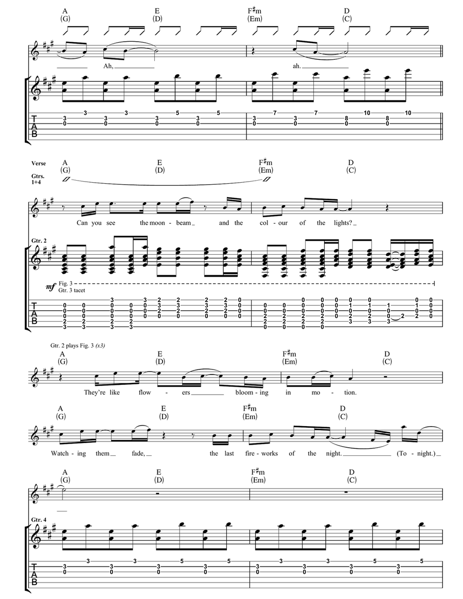 Under The Moonlight Under The Moonlight Acoustic Guitar scores gallery preview page 2