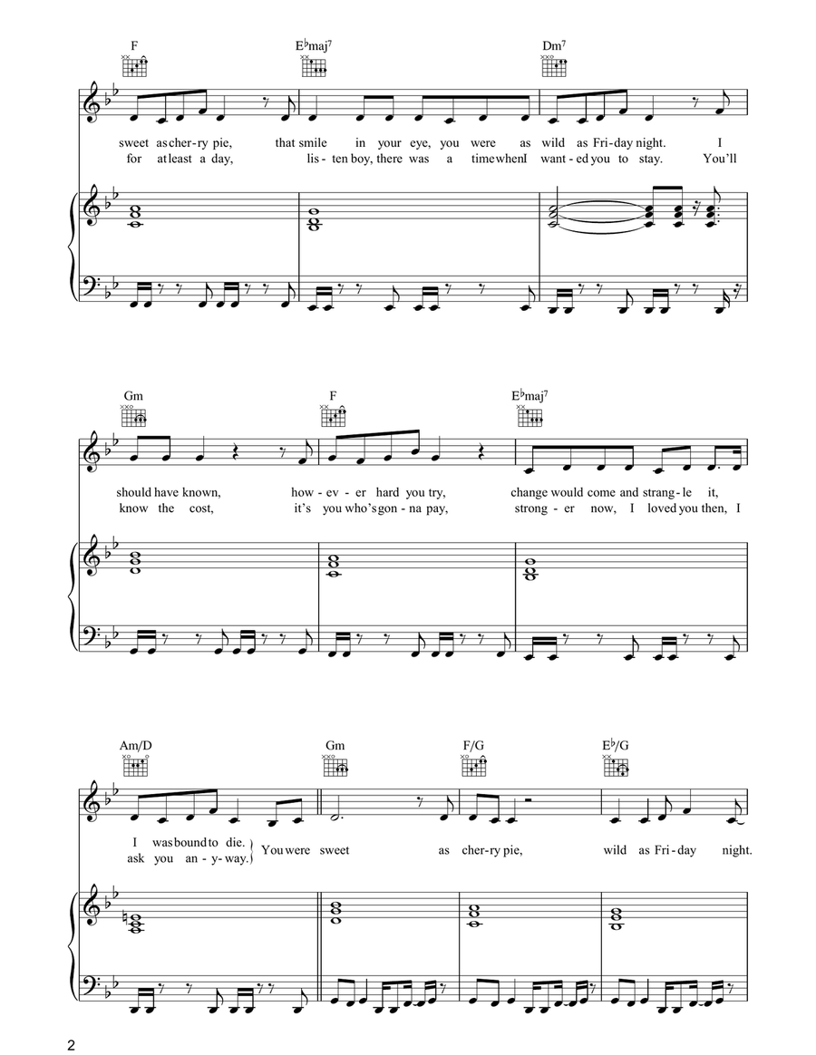 Cherry Pie Cherry Pie Piano, Vocal, Guitar scores gallery preview page 2