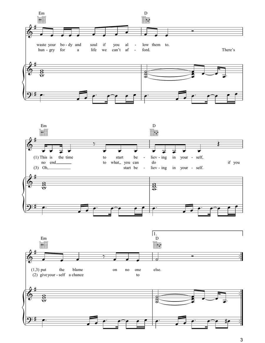 When Am I Going To Make A Living Piano, Vocal, Guitar scores gallery preview page 3