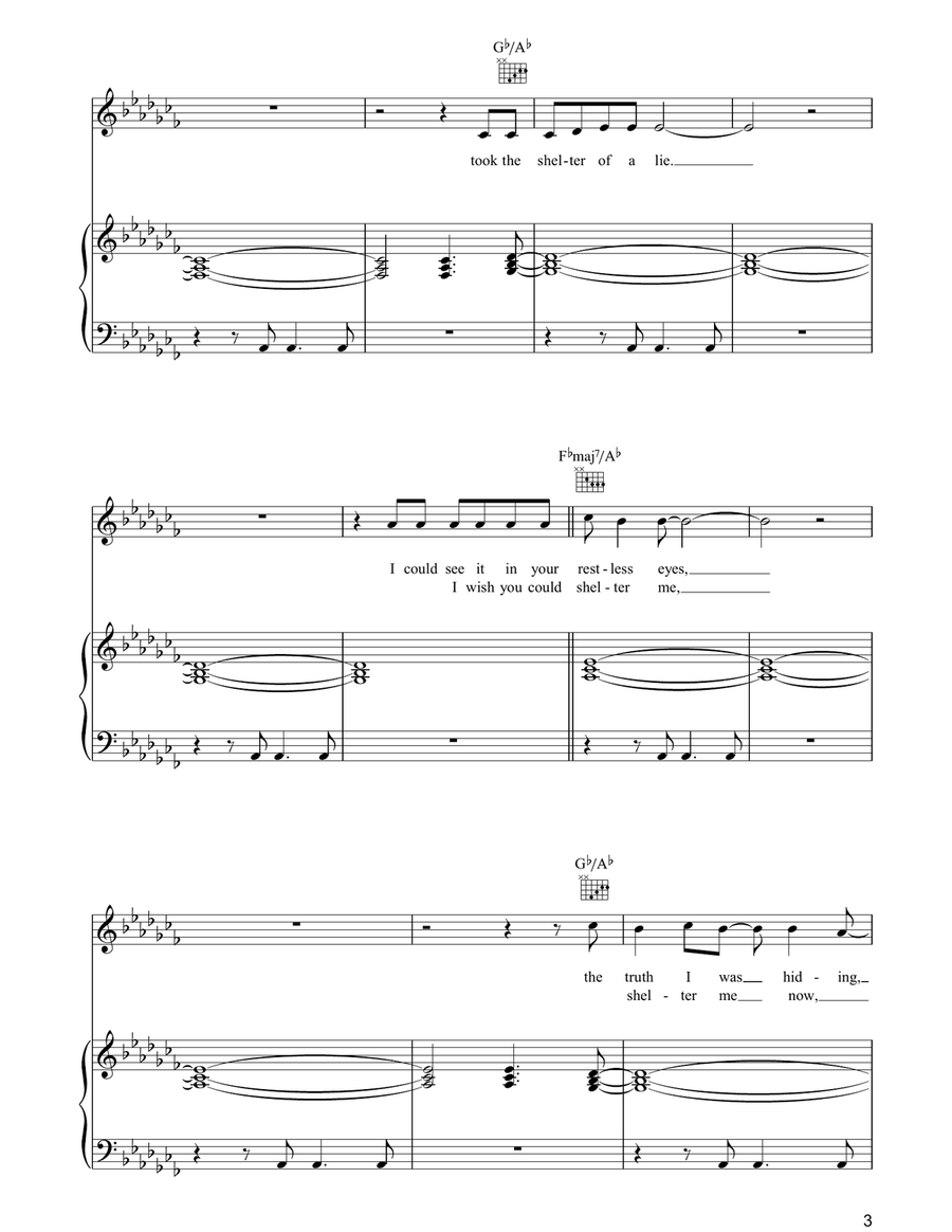 I Never Thought I'd See The Day Piano, Vocal, Guitar scores gallery preview page 3