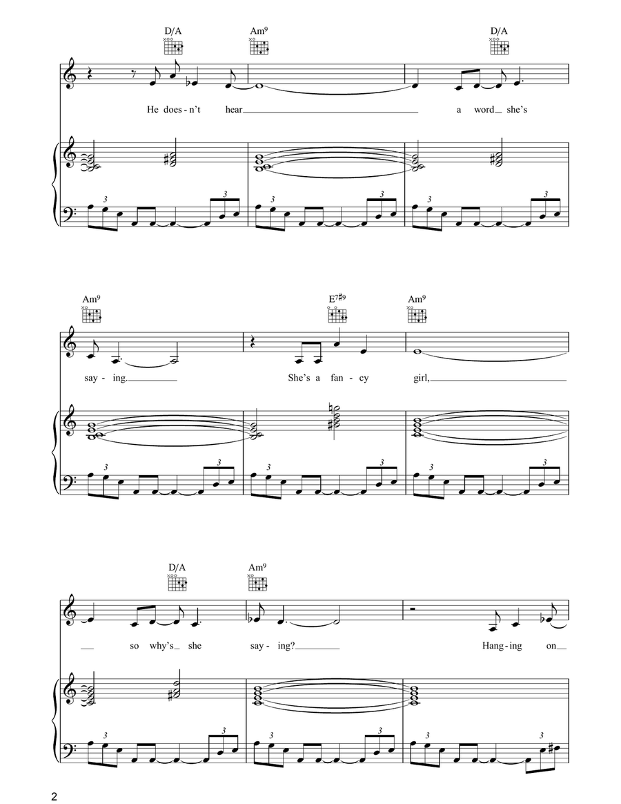 Mr. Wrong Mr. Wrong Piano, Vocal, Guitar scores gallery preview page 2