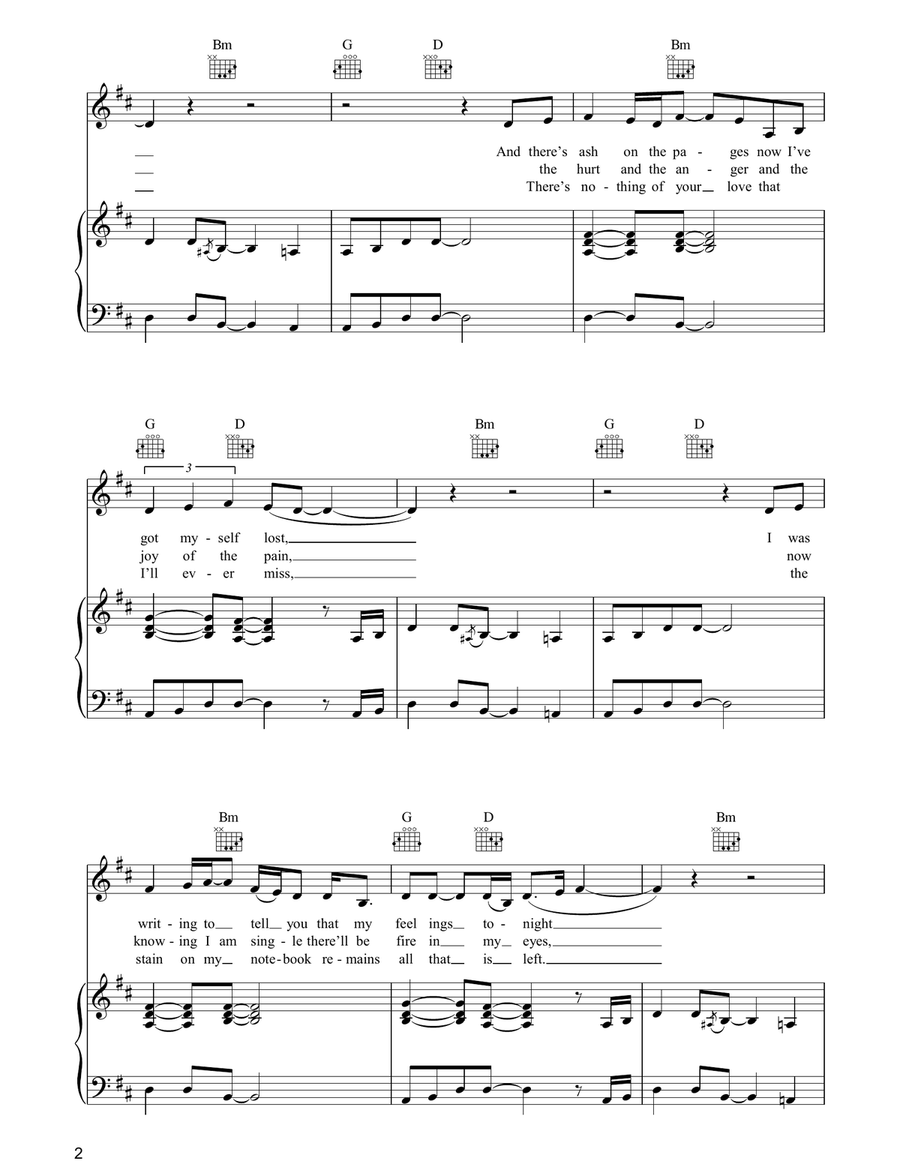Black Coffee In Bed Black Coffee In Bed Piano, Vocal, Guitar scores gallery preview page 2
