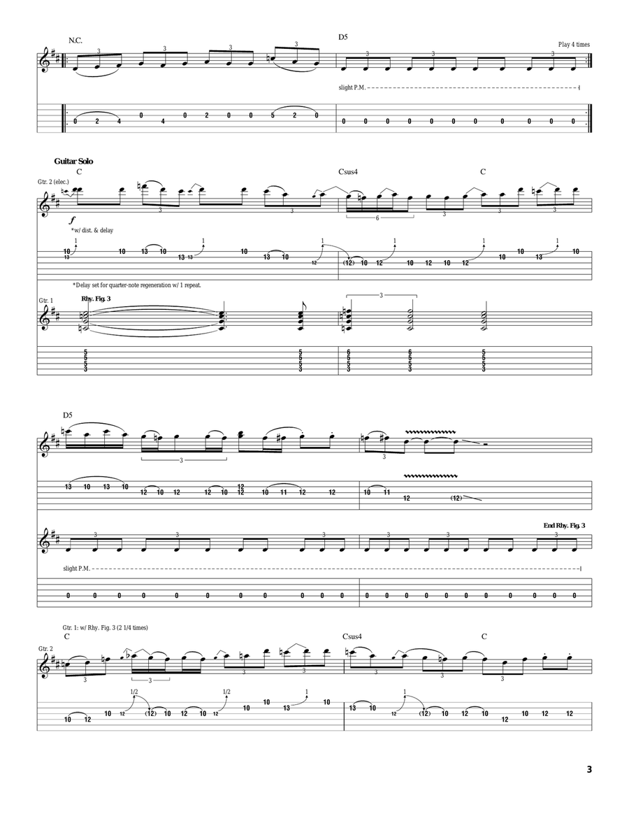 Symptom Of The Universe Symptom Of The Universe Electric Guitar scores gallery preview page 3