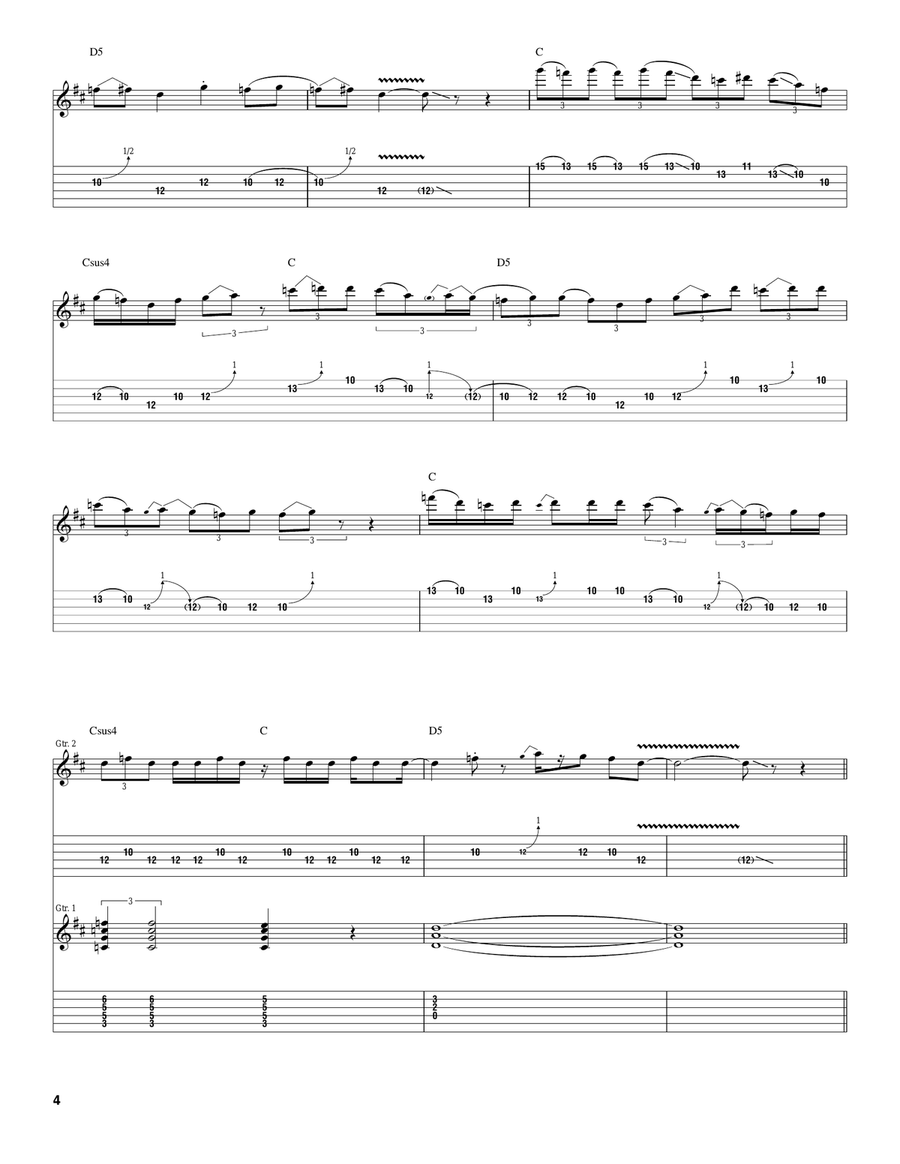 Symptom Of The Universe Symptom Of The Universe Electric Guitar scores gallery preview page 4