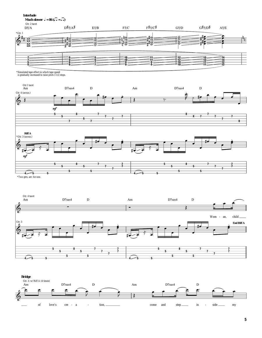 Symptom Of The Universe Symptom Of The Universe Electric Guitar scores gallery preview page 5