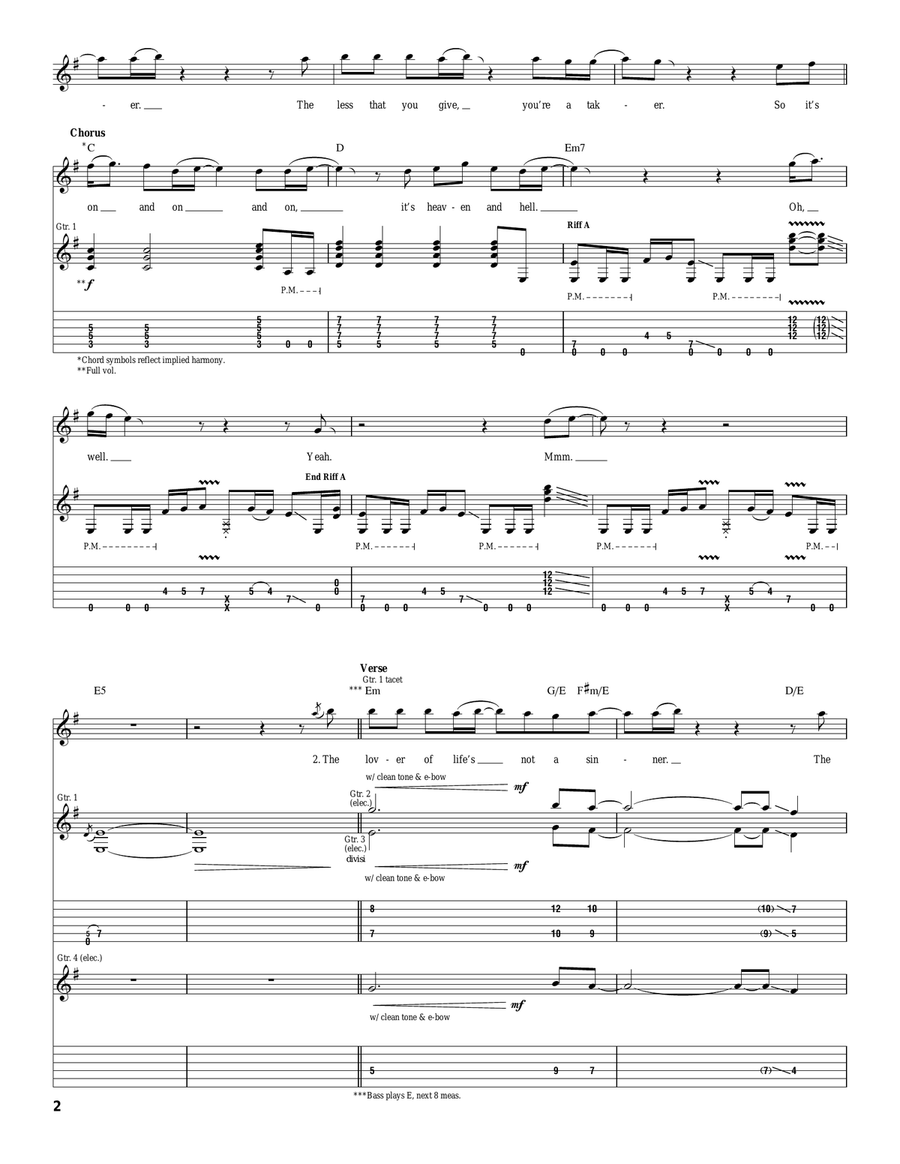 Heaven And Hell Heaven And Hell Acoustic Guitar scores gallery preview page 2