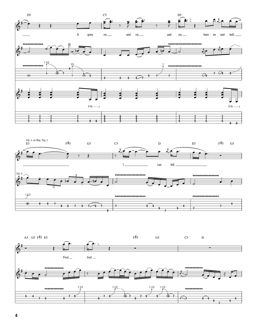 Heaven And Hell Heaven And Hell Acoustic Guitar scores gallery preview page 4