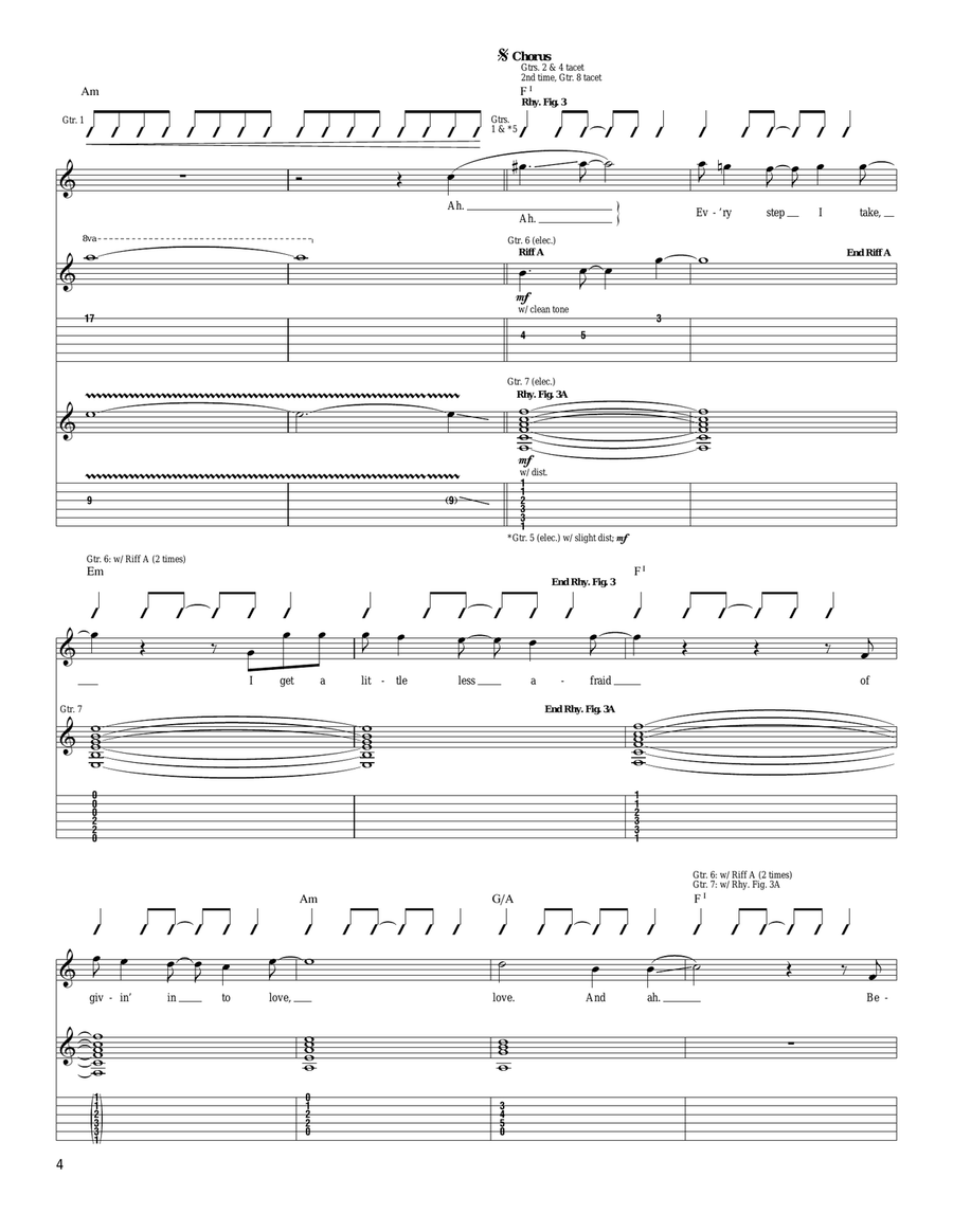 Used To The Pain Used To The Pain Acoustic Guitar scores gallery preview page 4