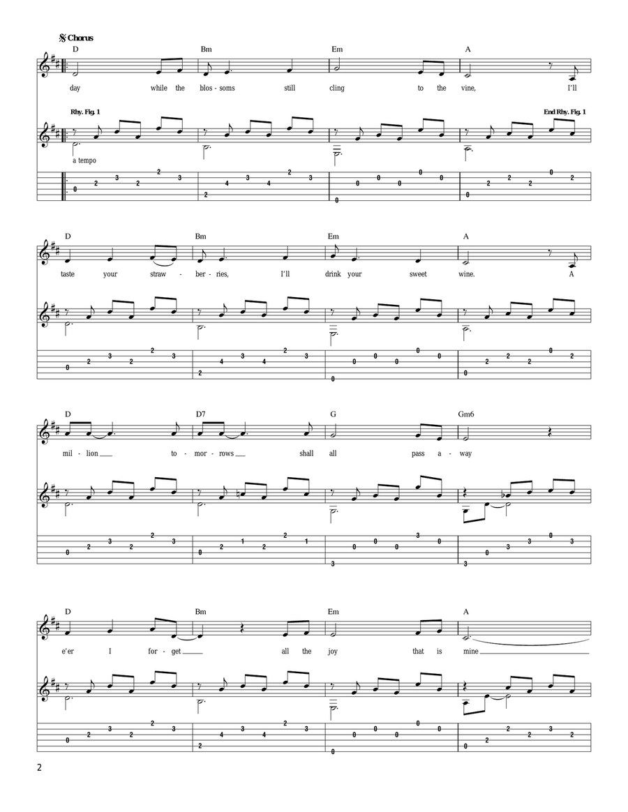 Today Today Acoustic Guitar scores gallery preview page 2