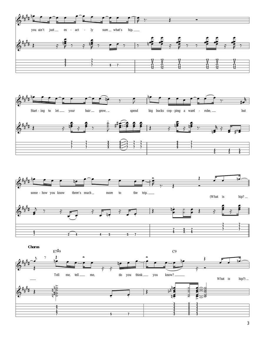 What Is Hip What Is Hip Acoustic Guitar scores gallery preview page 3