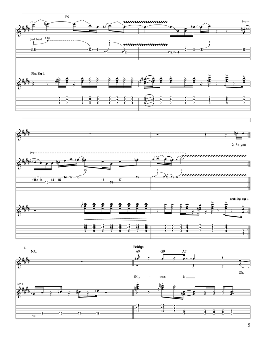 What Is Hip What Is Hip Acoustic Guitar scores gallery preview page 5
