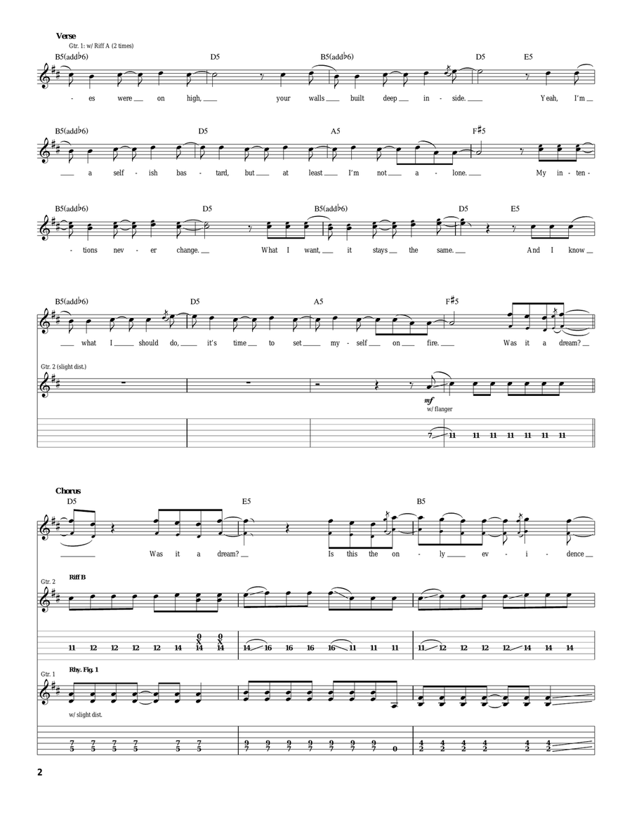 Was It A Dream? Was It A Dream? Acoustic Guitar scores gallery preview page 2