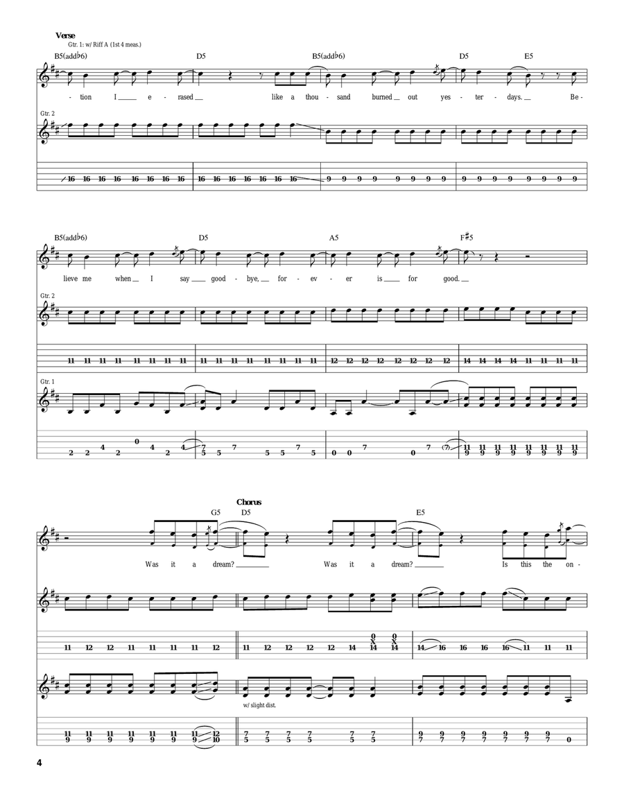 Was It A Dream? Was It A Dream? Acoustic Guitar scores gallery preview page 4