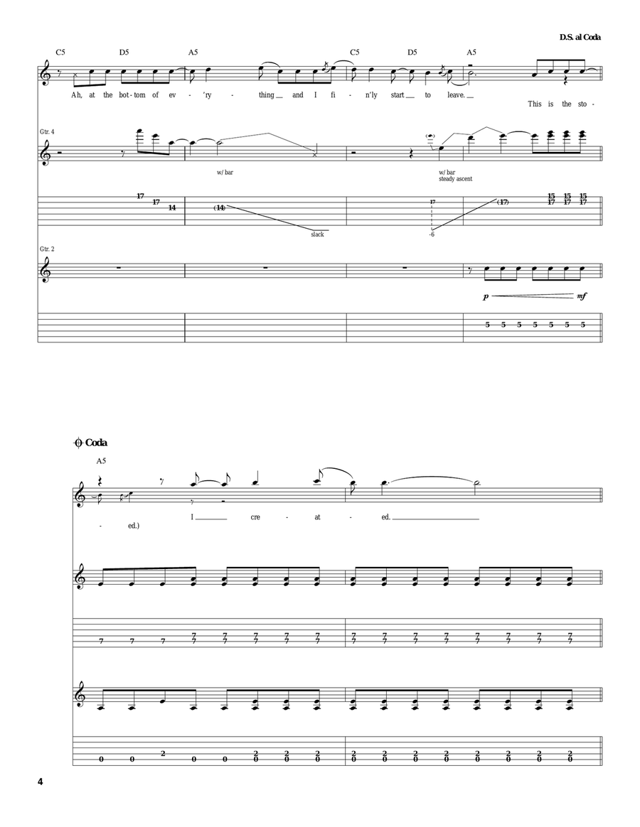 The Story The Story Acoustic Guitar scores gallery preview page 4