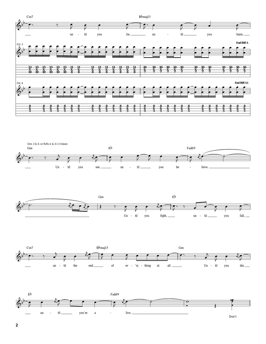 Savior Savior Acoustic Guitar scores gallery preview page 2