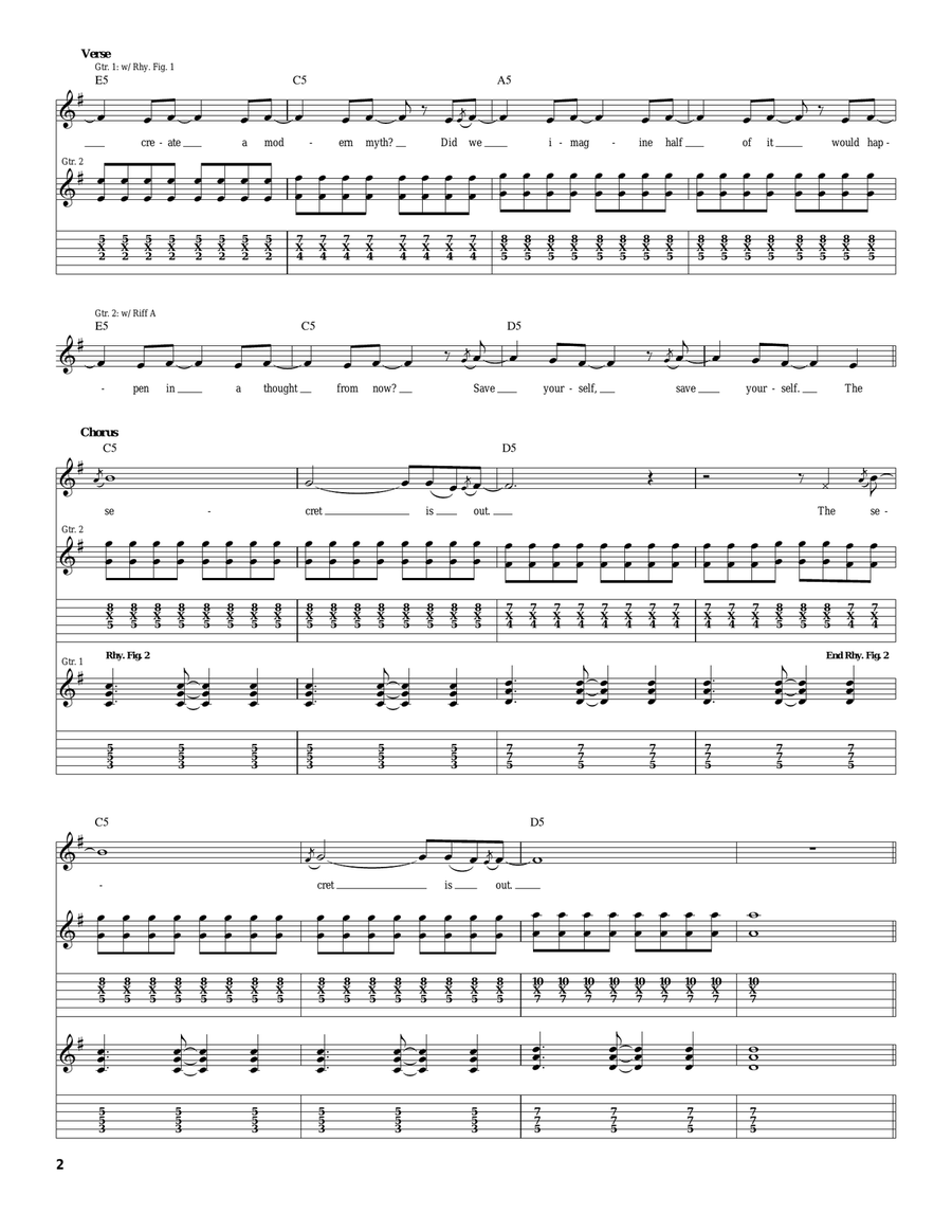 A Modern Myth A Modern Myth Acoustic Guitar scores gallery preview page 2