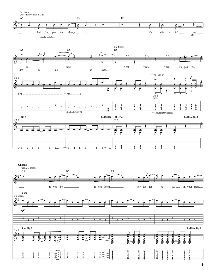 The Fantasy The Fantasy Acoustic Guitar scores gallery preview page 3