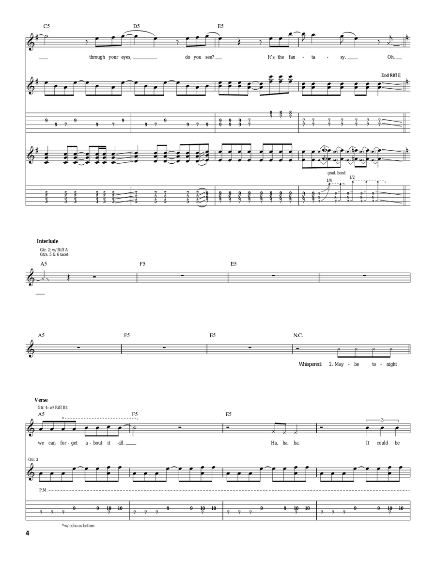 The Fantasy The Fantasy Acoustic Guitar scores gallery preview page 4