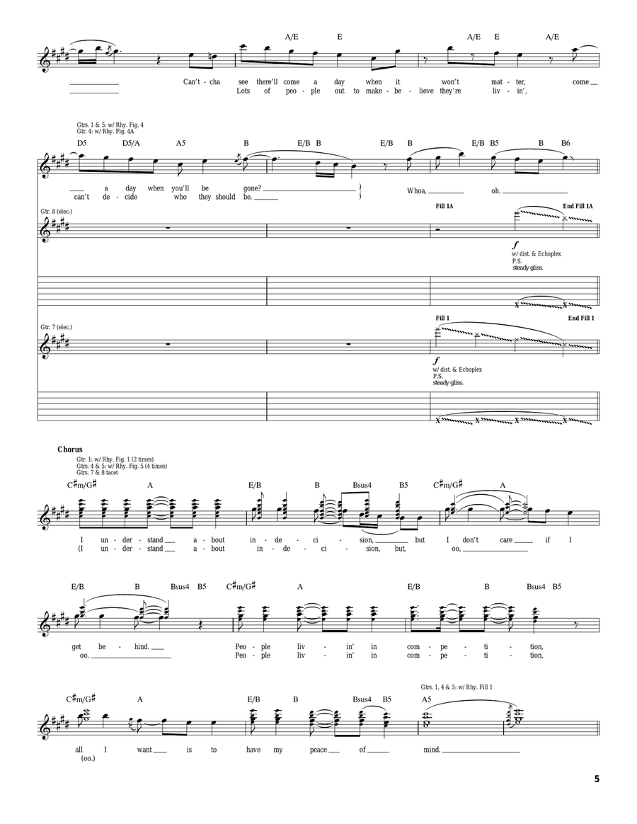 Peace Of Mind Peace Of Mind Acoustic Guitar scores gallery preview page 5
