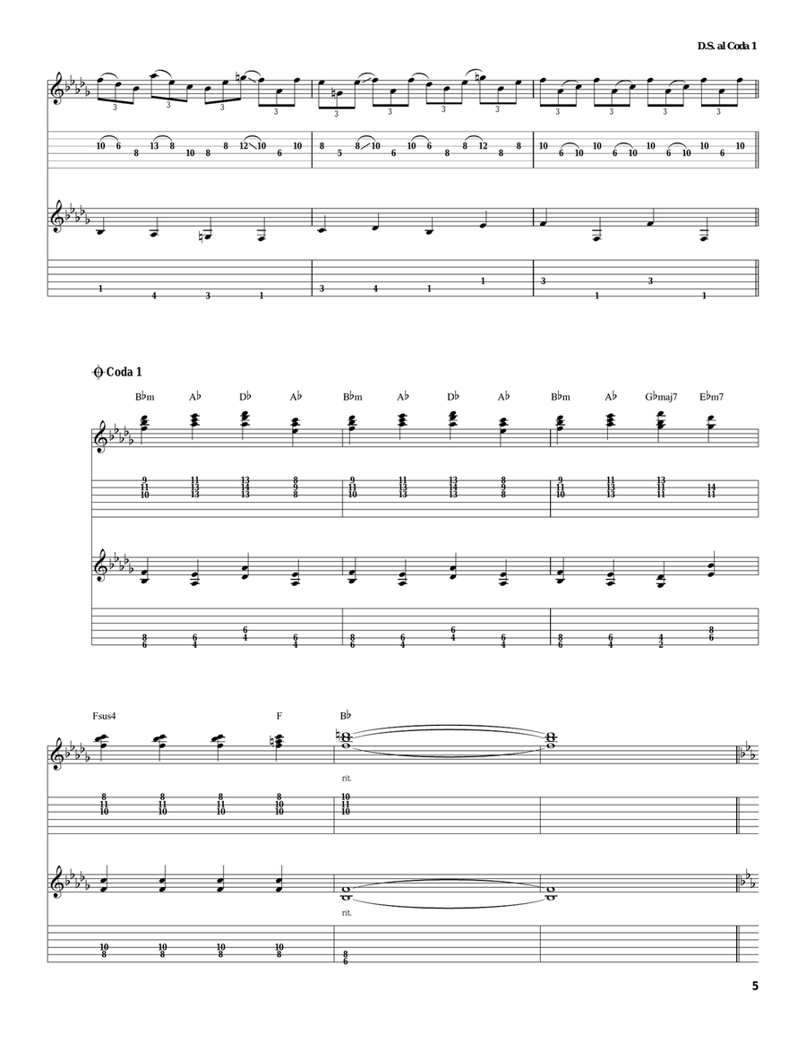 Foreplay/Long Time (Long Time) Acoustic Guitar scores gallery preview page 5