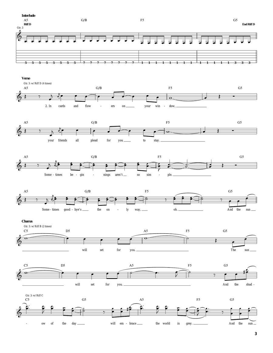 Shadow Of The Day Shadow Of The Day Acoustic Guitar scores gallery preview page 3
