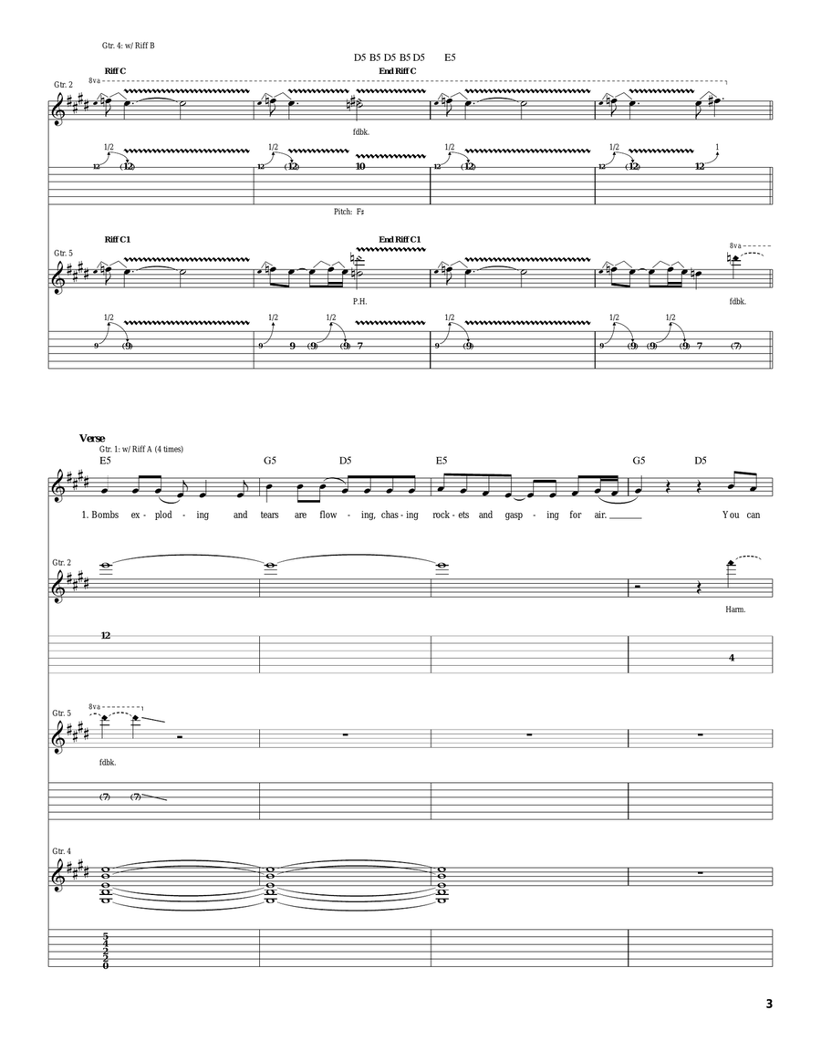 Civilize The Universe Civilize The Universe Acoustic Guitar scores gallery preview page 3