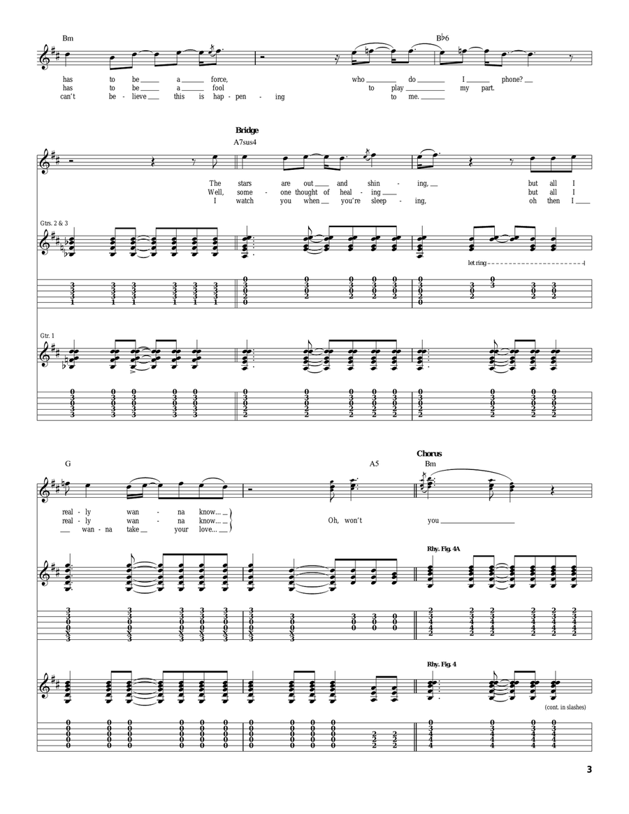 Show Me The Way Acoustic Guitar scores gallery preview page 3