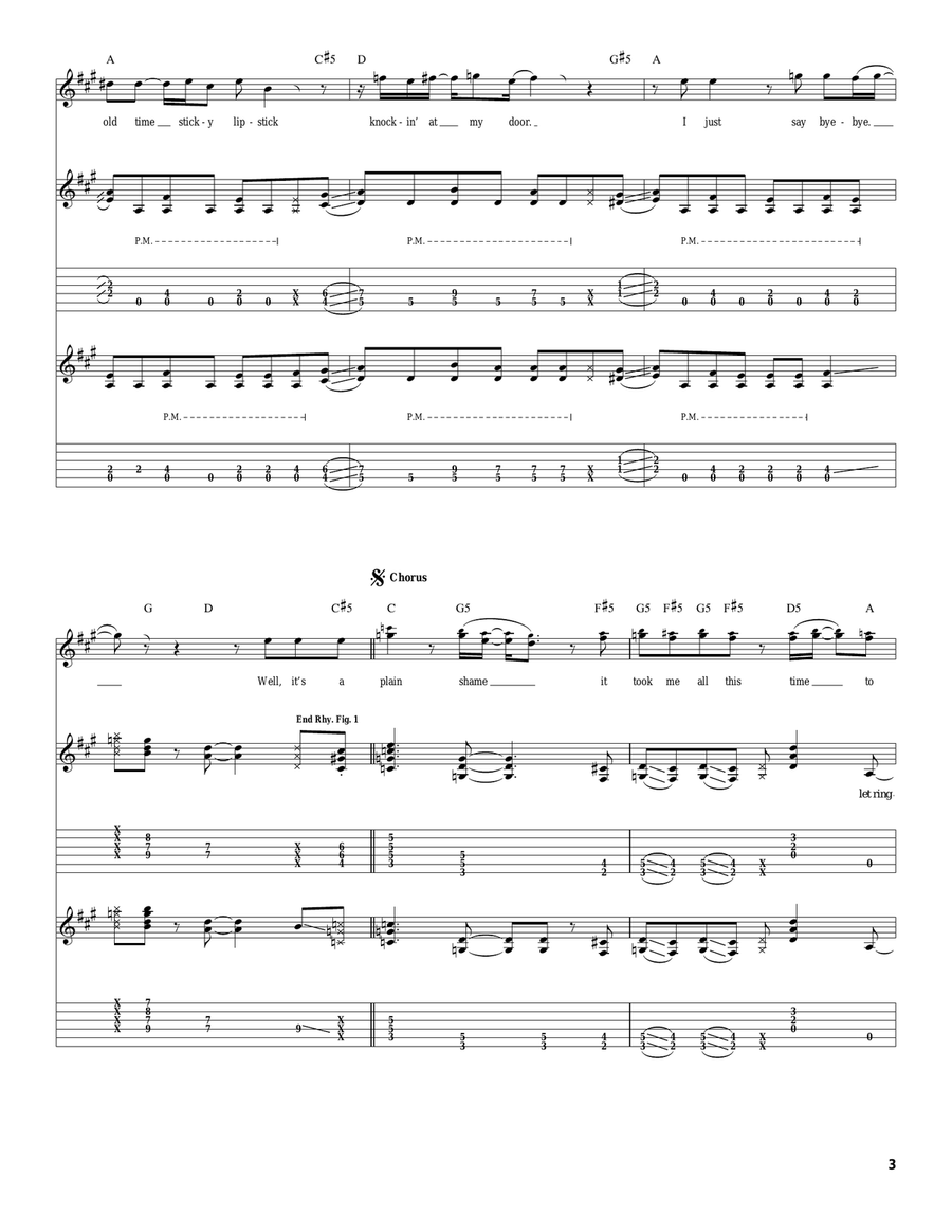 It's A Plain Shame It's A Plain Shame Acoustic Guitar scores gallery preview page 3