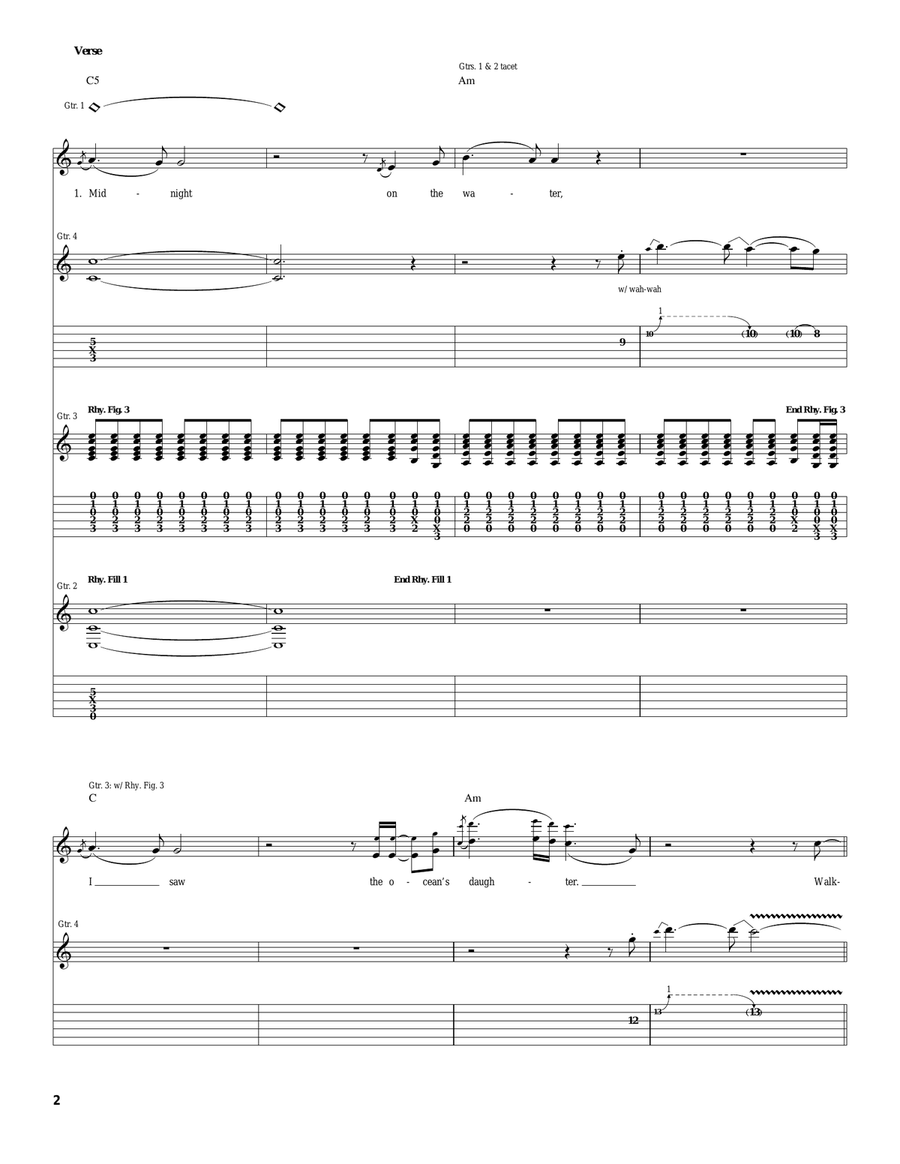 Can't Get It Out Of My Head Acoustic Guitar scores gallery preview page 2